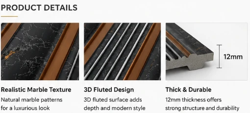 Decorative PS Wall Cladding For Residential & Commercial Projects factory