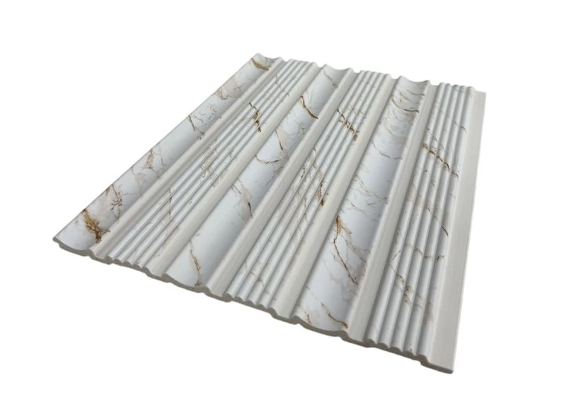 Elegant PS-wandpaneel met marmeren afwerking voor woonkamer-, hotel- en kantoormuren