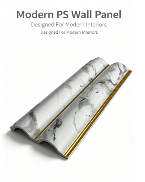 Marble Gold Inlay PS Fluted Wall Panel price