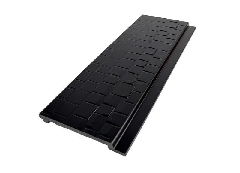 Modern zwart mozaïek PS-wandpaneel