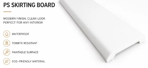 Premium PS Skirting Board For Modern Building Interiors suppliers