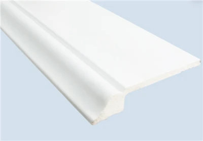 Minimalistische gecanneleerde PS-wandplint