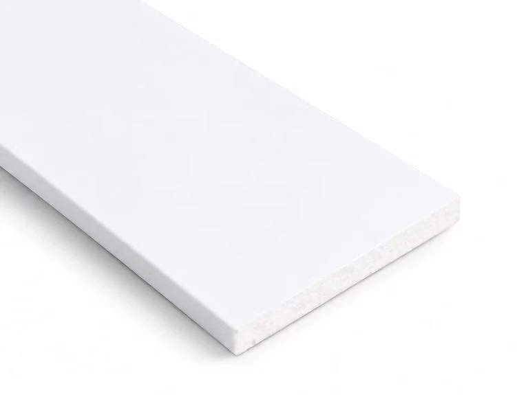 Straight Edge White PS Skirting Board Trim factory